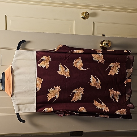 Modcloth swan button up top - Picture 5 of 5